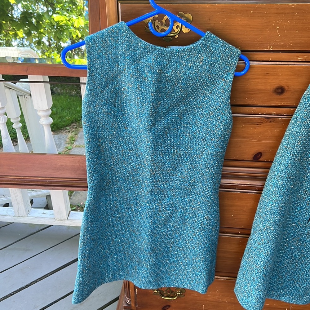 Custom Pendleton mini dress and cape - Picture 4 of 9